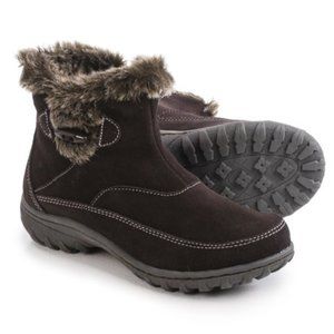 Khombu Gracie Snow Boots - Dark Brown Suede - Size 8M NWOB